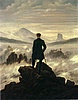 Caspar David Friedrich: Poutnk nad moem mlh, 1818.
