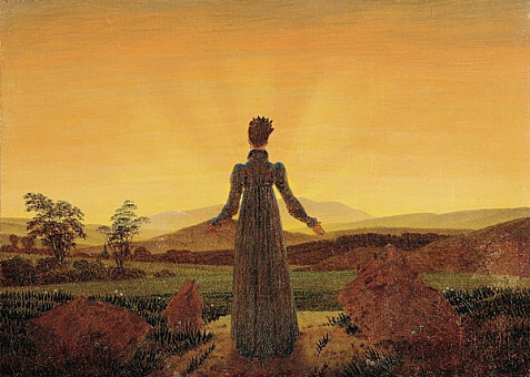 Caspar David Friedrich: Dvka ped zapadajcm sluncem