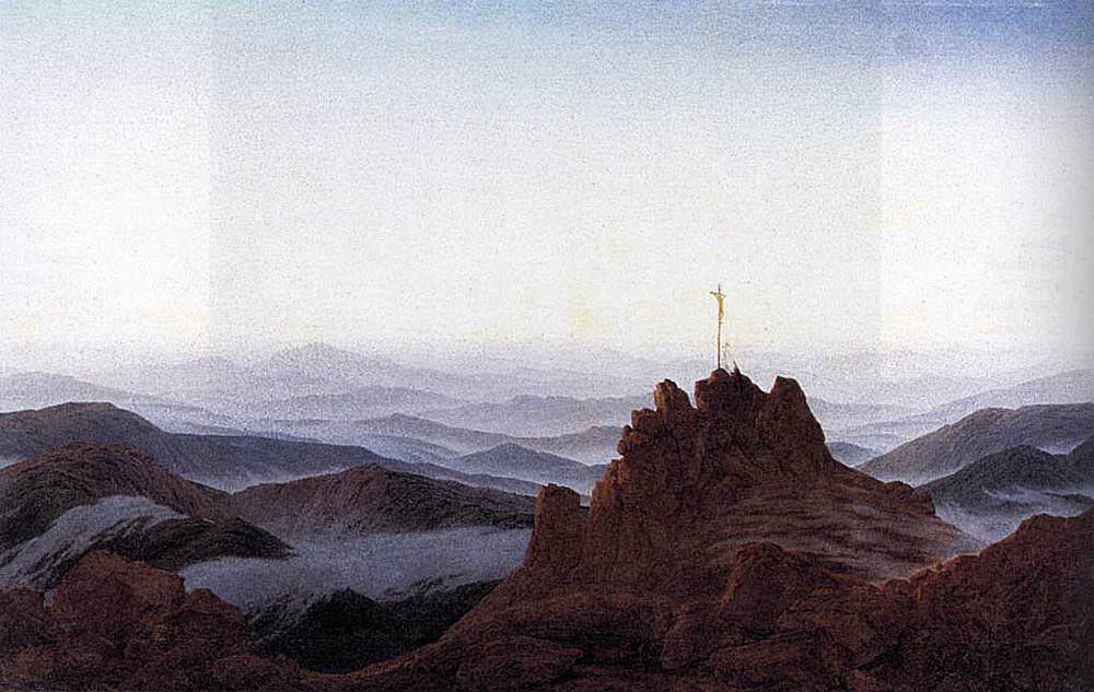 Caspar David Friedrich: Rno v Krkonoch