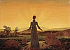 Caspar David Friedrich: Dvka ped zapadajcm sluncem