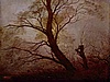 Caspar David Friedrich: Stromy v zi msce