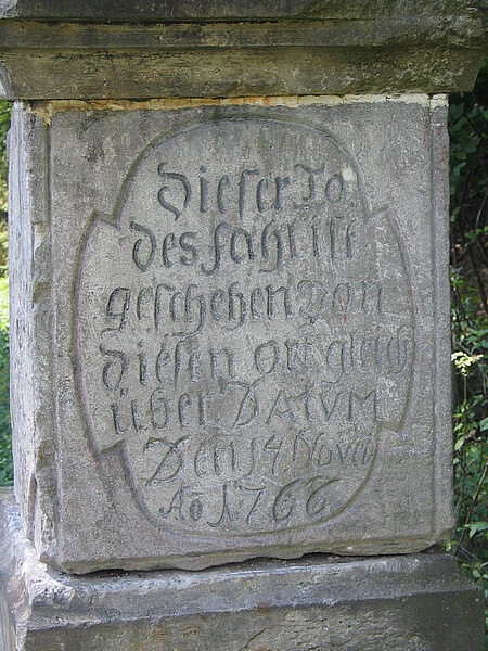 
Dieser Todes fahl ift geschehen von diesen ort gleich ber Datum Den 14 Noveb Ao 1766