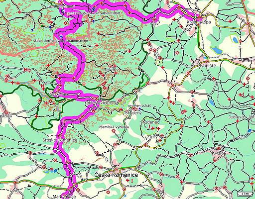 mapa trasy