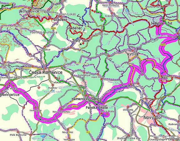 mapa trasy 
