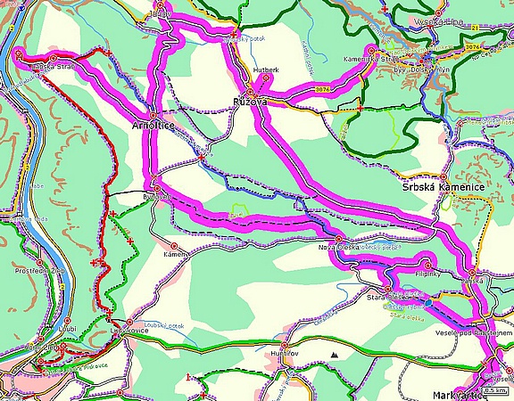mapa trasy 